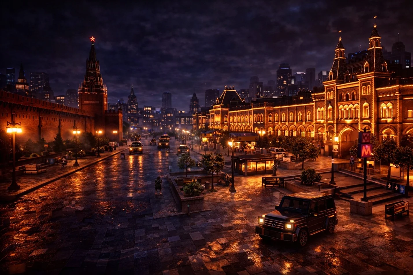 Карта Москвы в Minecraft